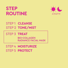 BYOMA Bio-Collagen Radiance Facial Mask with fresh flowers
