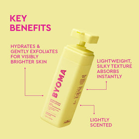 BYOMA Brightening Body Lotion packaging side view