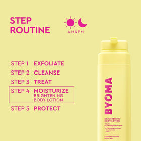 BYOMA Brightening Body Lotion with fresh flowers