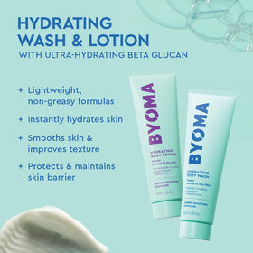 BYOMA Brightening Wash and Lotion included in the kit