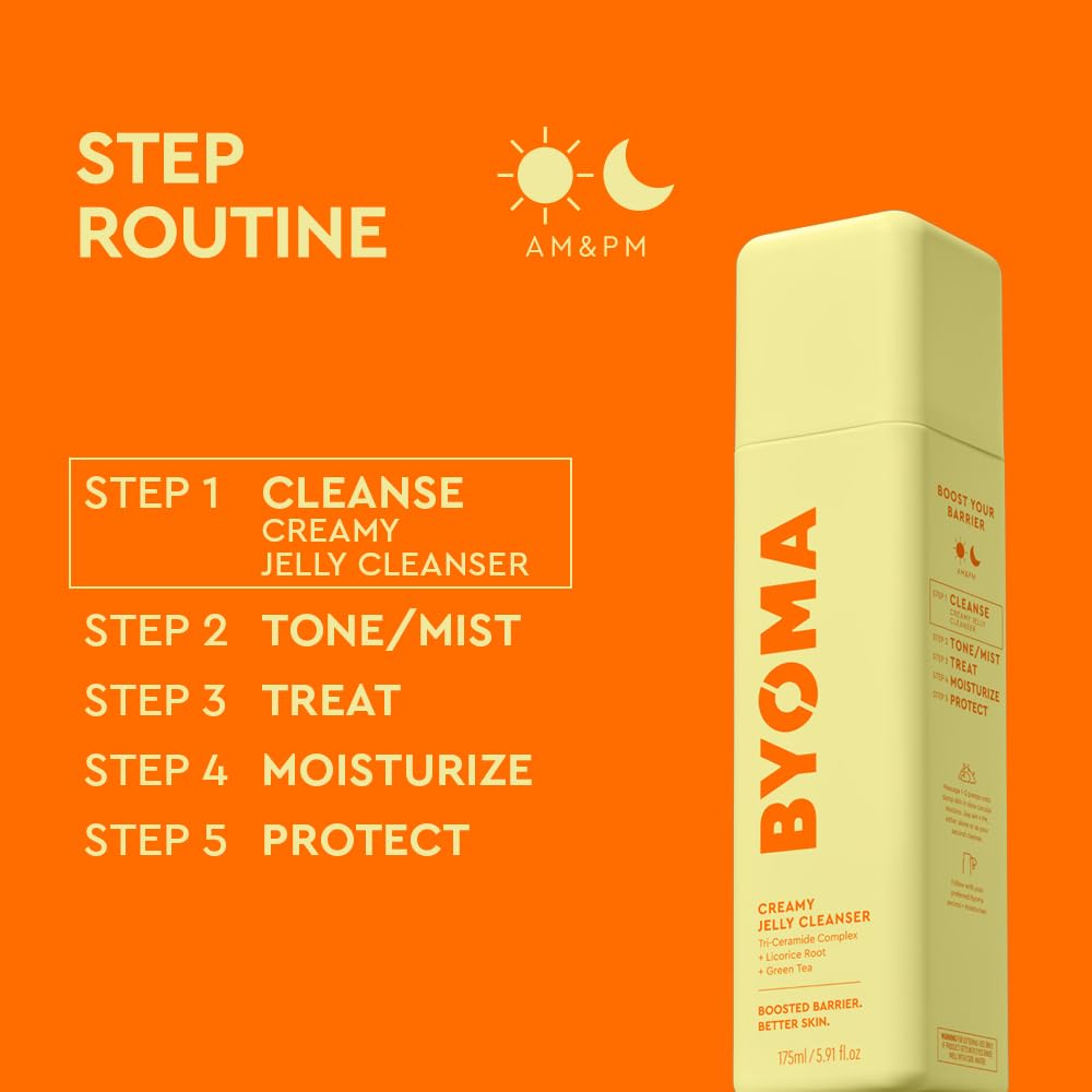 BYOMA Creamy Jelly Cleanser lather demonstration