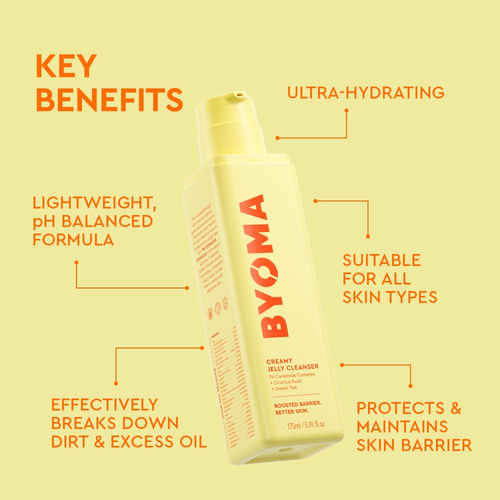 BYOMA Creamy Jelly Cleanser packaging side view