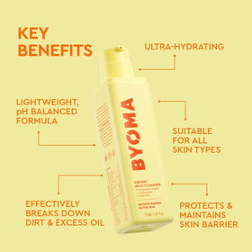 BYOMA Creamy Jelly Cleanser packaging side view