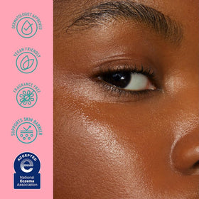 BYOMA De-Puff Eye Gel on a bathroom counter