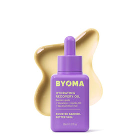 BYOMA Hydrating Recovery Oil 68g front view with packaging