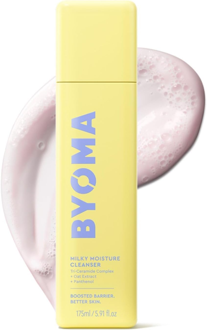 BYOMA Milky Moisture Cleanser front view with pump