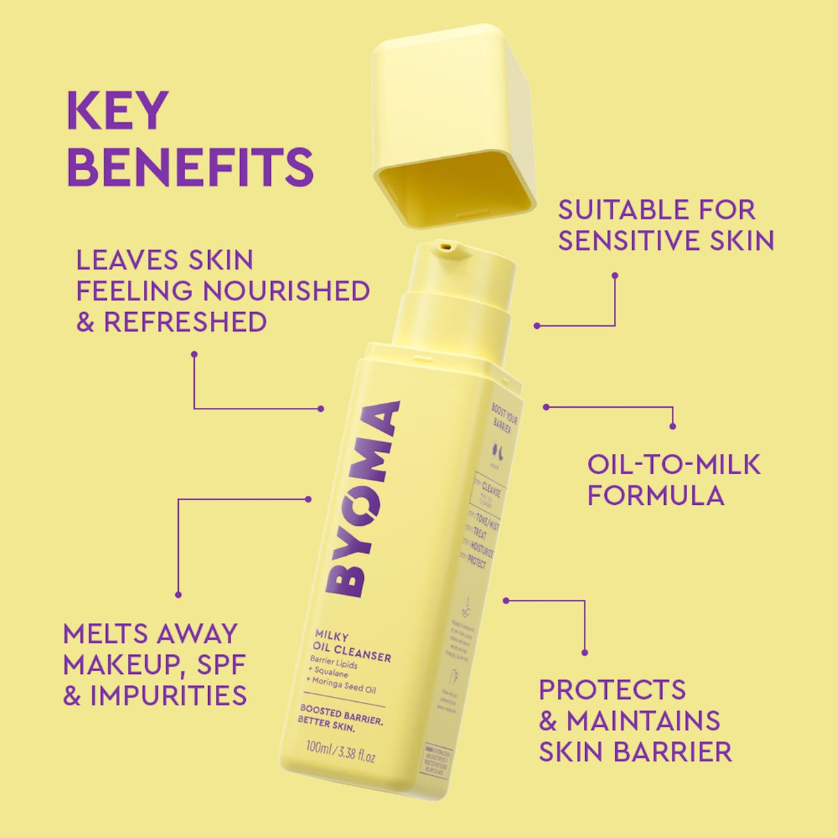 BYOMA Milky Oil Cleanser packaging and label