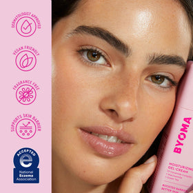 BYOMA Moisturizing Gel Cream with ingredients displayed
