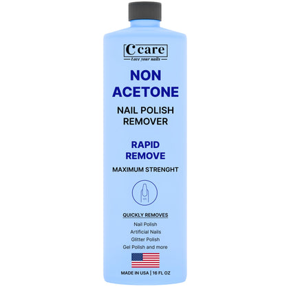 C CARE Gentle Touch Non-Acetone Nail Polish Remover 16 Fl oz front view