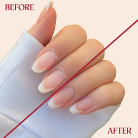 C CARE Holiday Edition Cuticle Oil in a hand