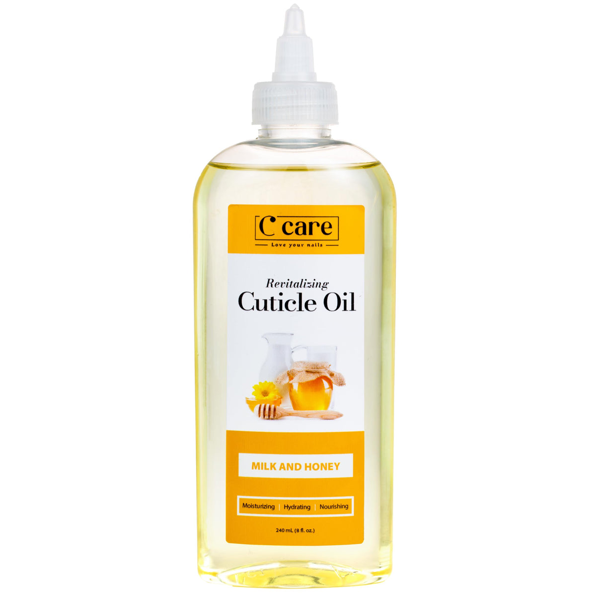 C CARE Milk and Honey Cuticle Oil 8 oz front view