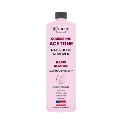 C CARE Nourishing Acetone Nail Polish Remover 16 Fl oz front view
