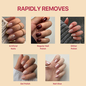 C CARE Nourishing Acetone Nail Polish Remover side view with cap