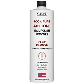 C CARE Pure Acetone Nail Polish Remover 16 Fl oz front view