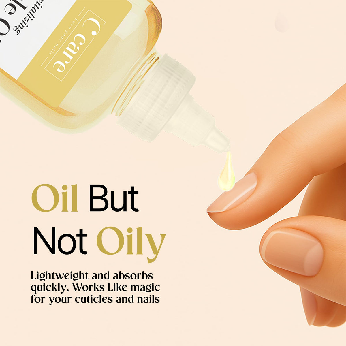 C CARE Sweet Almond Cuticle Oil texture close-up