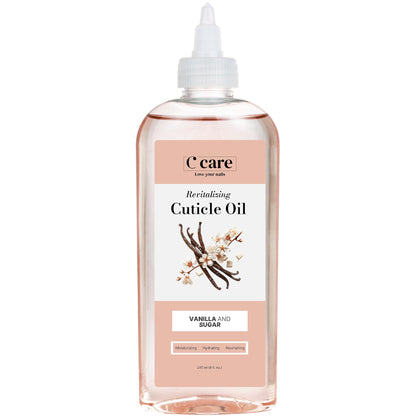 C CARE Vanilla & Sugar Cuticle Oil 8 oz bottle front view