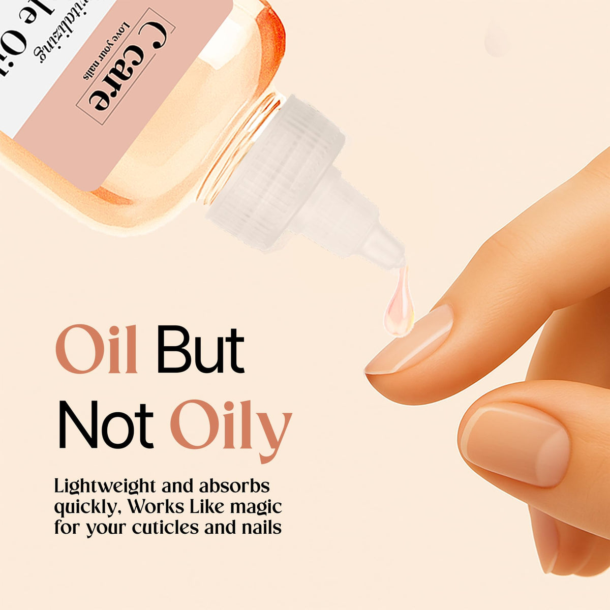 C CARE Vanilla & Sugar Cuticle Oil 8 oz bottle on a wooden surface