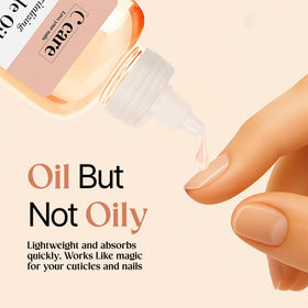 C CARE Vanilla & Sugar Cuticle Oil 8 oz bottle on a wooden surface