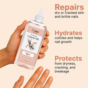 C CARE Vanilla & Sugar Cuticle Oil 8 oz bottle with applicator