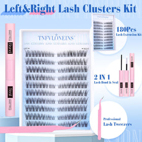 C curl lash clusters in TNFVLONEINS kit