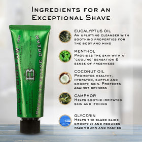 C. O. Bigelow Shaving Cream 2 Pack close-up of ingredients list