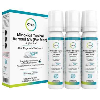 C'rcle Minoxidil Foam 5% for Men front view