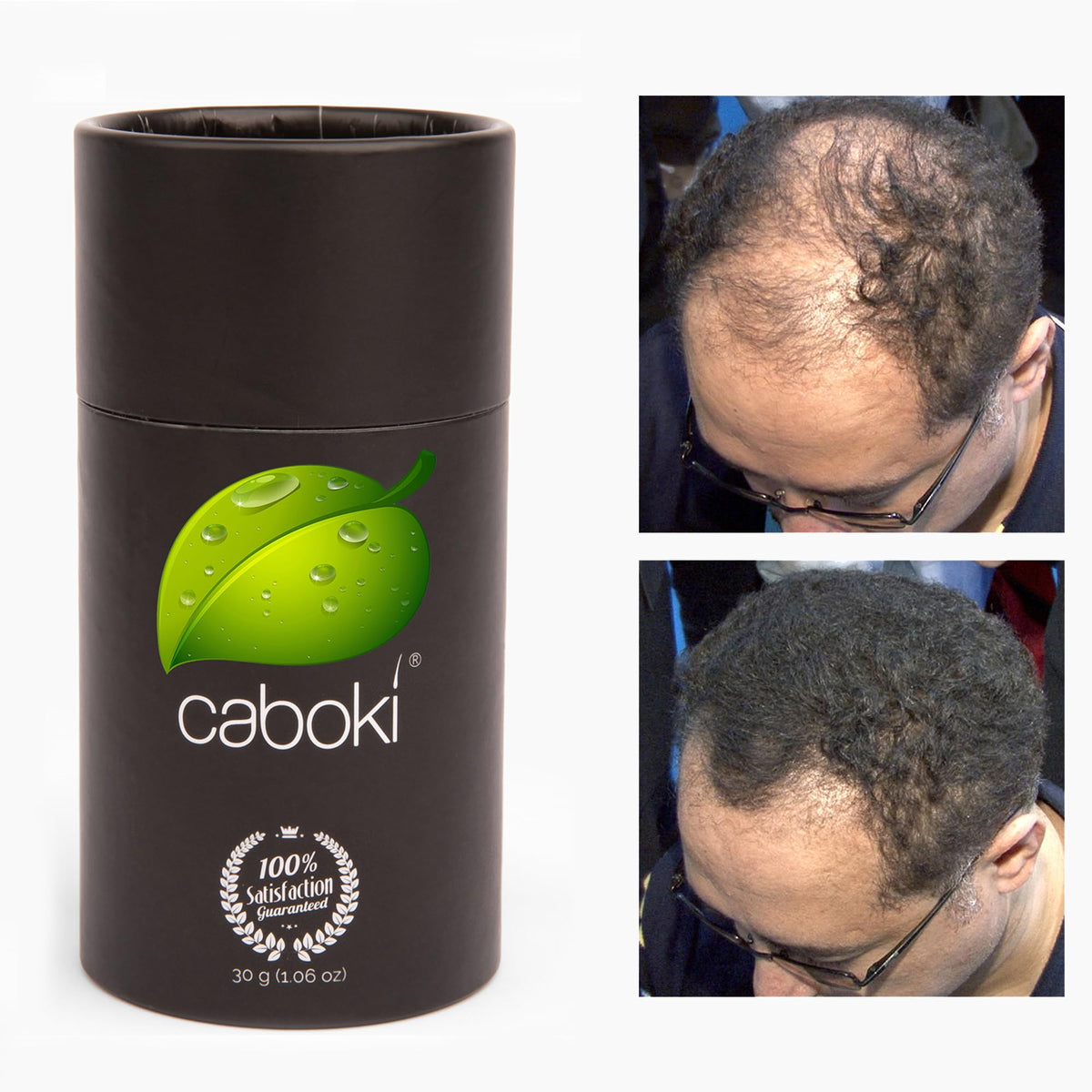 Caboki Hair Fibers 30g Dark Brown lifestyle scene