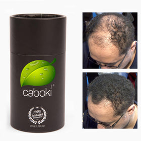Caboki Hair Fibers 30g Dark Brown lifestyle scene