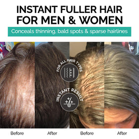 Caboki Hair Fibers 30g Light Auburn application process