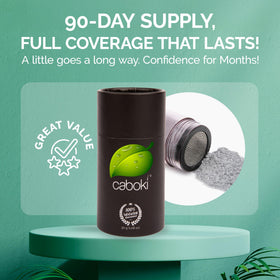 Caboki Hair Fibers 30g Salt & Pepper-Light bottle with applicator