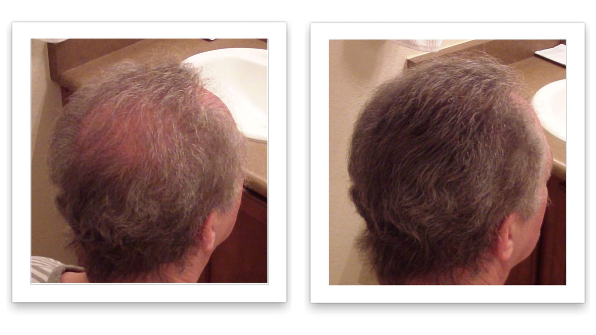 Caboki Hair Fibers application process