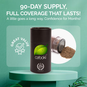 Caboki Hair Fibers bottle with applicator cap