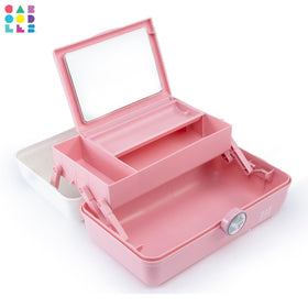 Caboodles On-The-Go Girl Cosmetic Case side view showing size