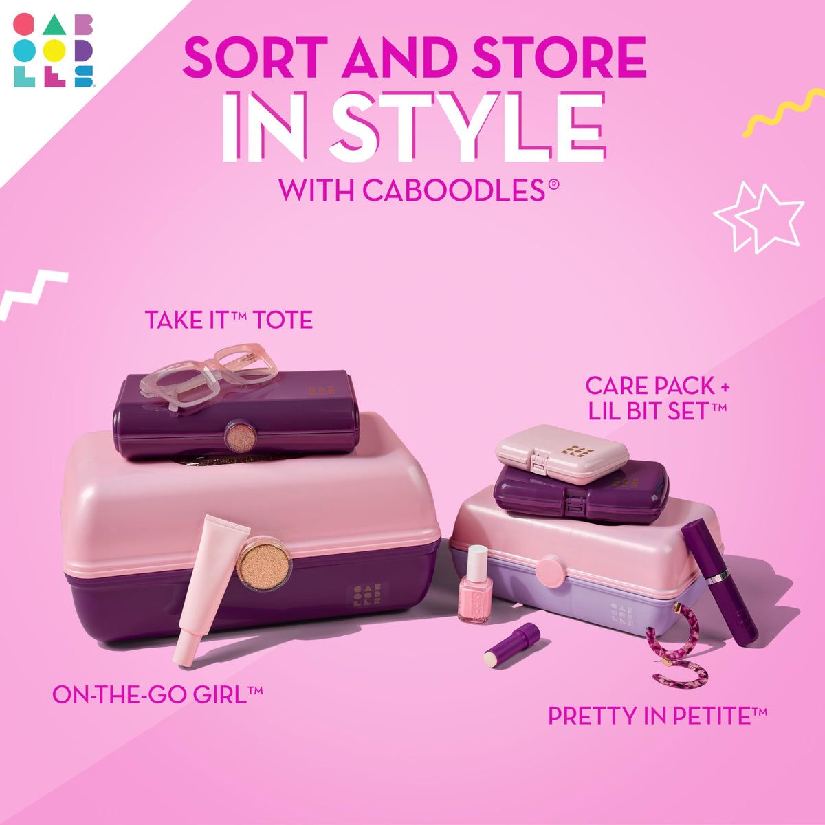 Caboodles On-the-Go Girl Cosmetic Organizer lifestyle scene