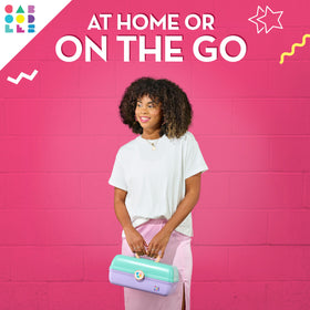 Caboodles On-The-Go Girl Makeup Box open with large storage compartment
