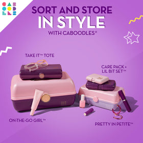 Caboodles On-The-Go Girl Makeup Box with built-in mirror