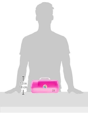 Caboodles On-The-Go Girl Makeup Box with built-in mirror open