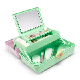 Caboodles On-The-Go Girl Makeup Storage Box in lavender and light green