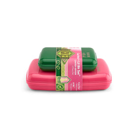 Caboodles Wicked Limited Edition Care Pack + Lil Bit Set open with makeup accessories