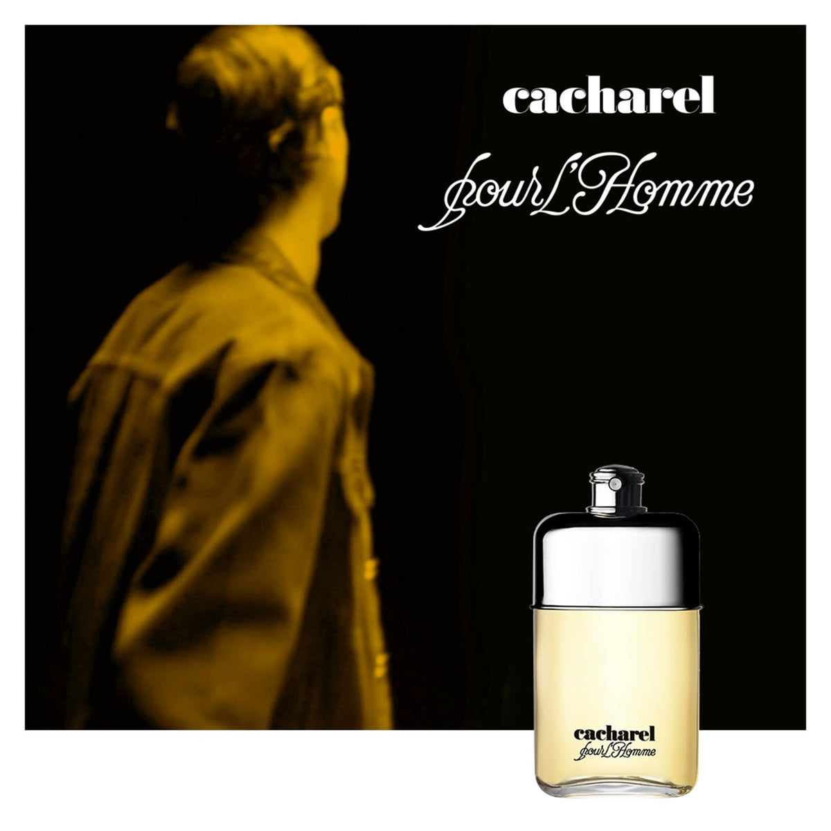 Cacharel Pour L'Homme Eau de Toilette 100ml bottle on a table