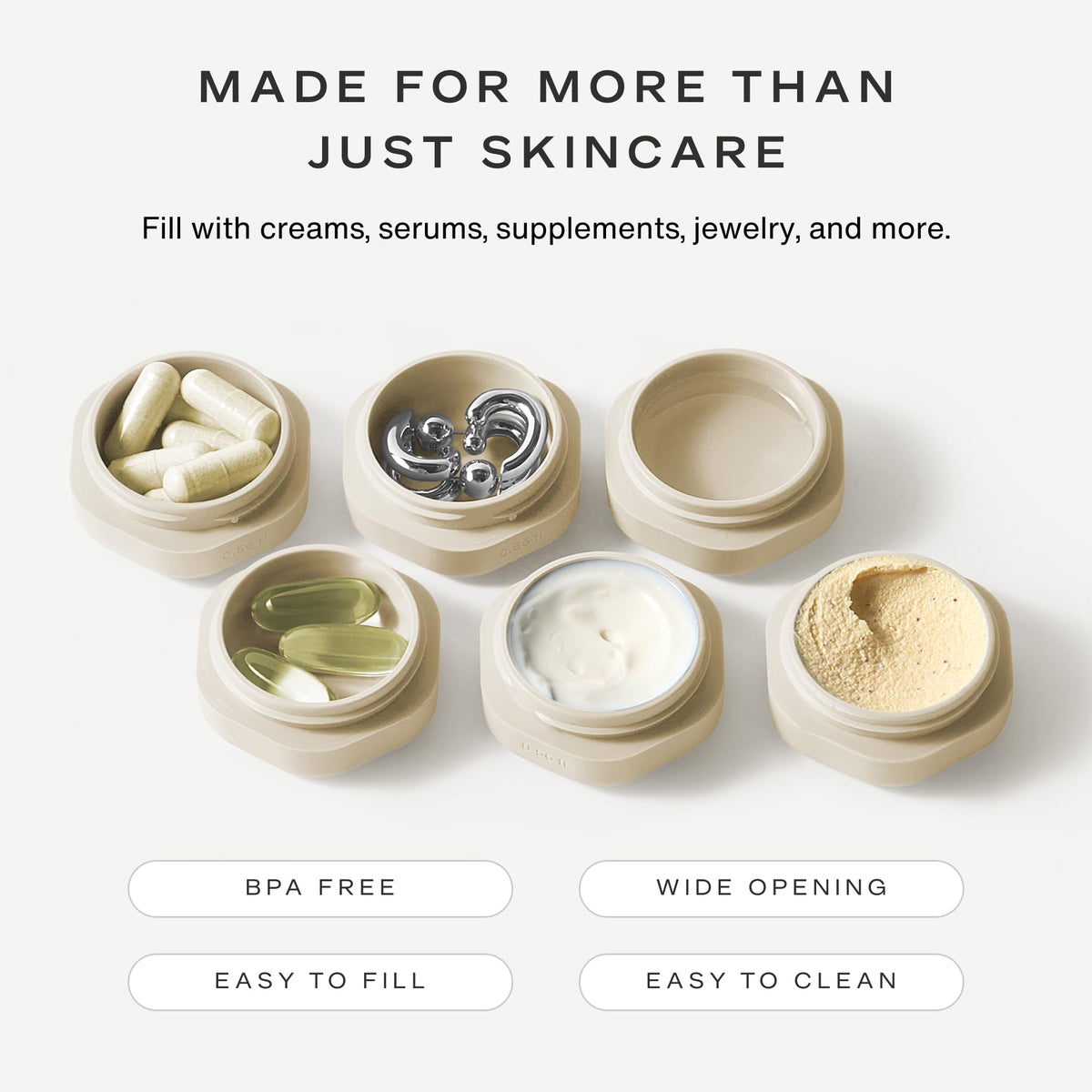 Cadence Basic Skincare Capsule Set displayed in a travel bag