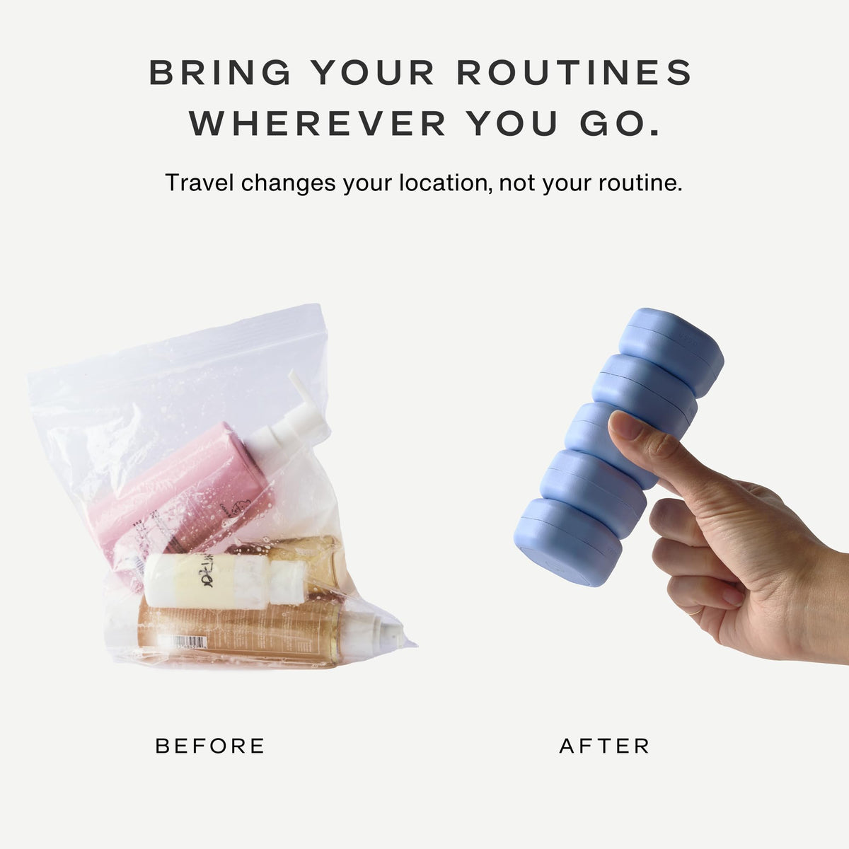 Cadence capsule set including cleanser, moisturizer, and sun icon tiles