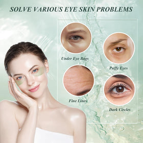Caewous Aloe Vera Under Eye Patches individual patch close-up
