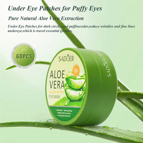 Caewous Aloe Vera Under Eye Patches with aloe vera plant