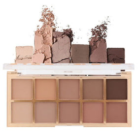 CAKAILA 10 Colors Nude Pink Matte Eyeshadow Palette front view