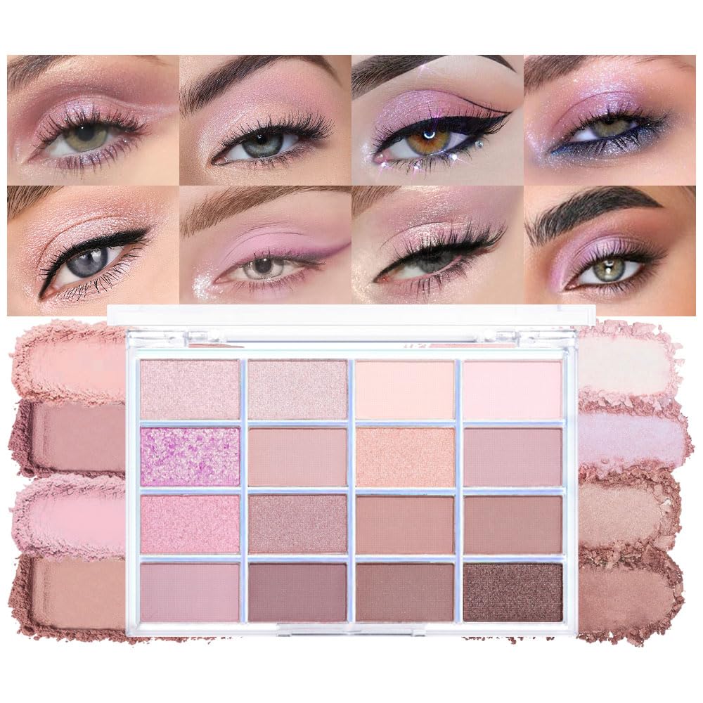 CAKAILA 16-Colour Matte Eyeshadow Palette front view with various shades