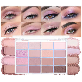 CAKAILA 16-Colour Matte Eyeshadow Palette front view with various shades