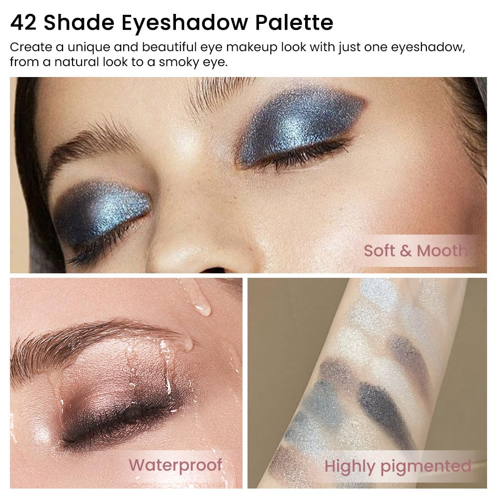 CAKAILA eyeshadow palette with matte and shimmer finishes
