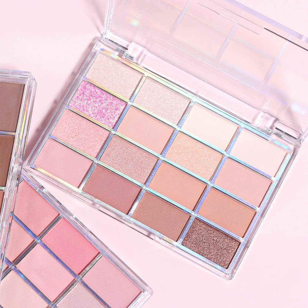 CAKAILA Matte Eyeshadow Palette displayed with makeup brushes