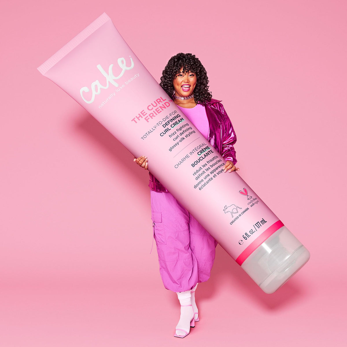 Cake Beauty Curl Friend Defining Cream and Whipped Mousse packaging
